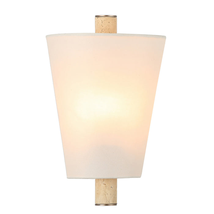 Varaluz - 576W01BG - One Light Wall Sconce - Rockford - Brontourage/Travartine