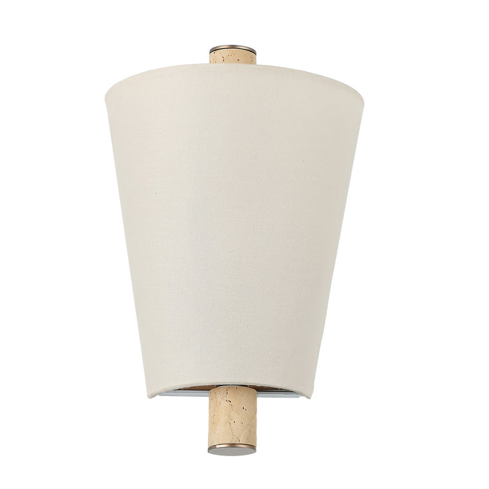 Varaluz - 576W01BG - One Light Wall Sconce - Rockford - Brontourage/Travartine