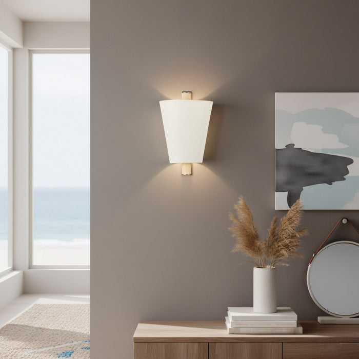 Varaluz - 576W01BG - One Light Wall Sconce - Rockford - Brontourage/Travartine