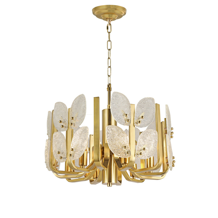 Varaluz - 577C06SB - Six Light Chandelier - Brass Tax - Satin Brass