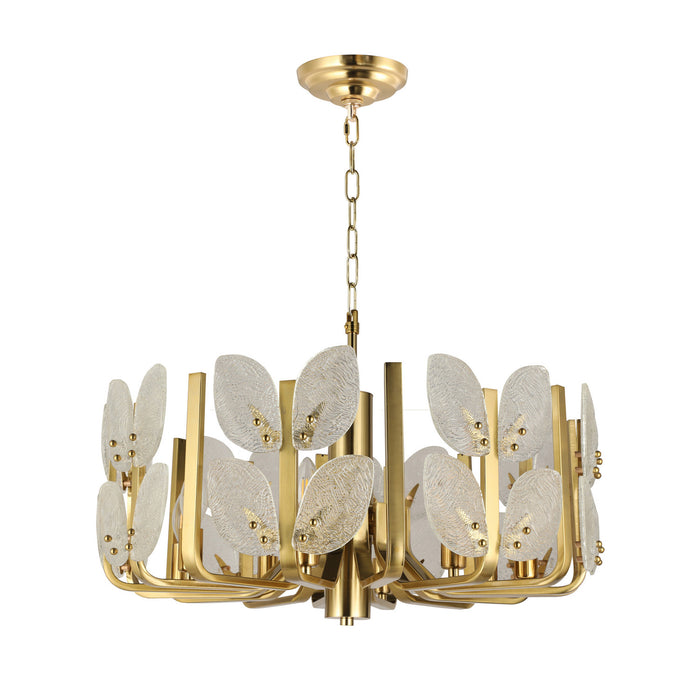 Varaluz - 577C08SB - Eight Light Chandelier - Brass Tax - Satin Brass