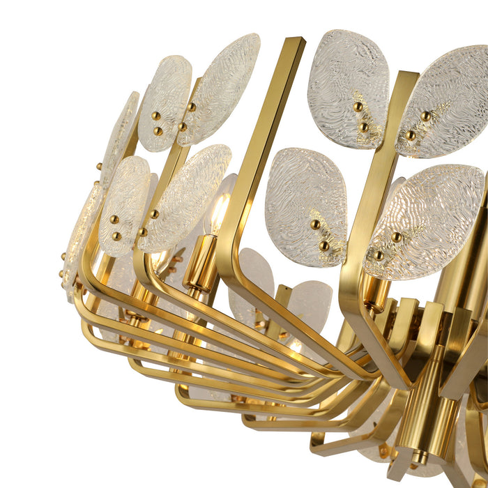 Varaluz - 577C11SB - 11 Light Chandelier - Brass Tax - Satin Brass