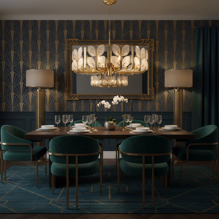 Varaluz - 577C11SB - 11 Light Chandelier - Brass Tax - Satin Brass