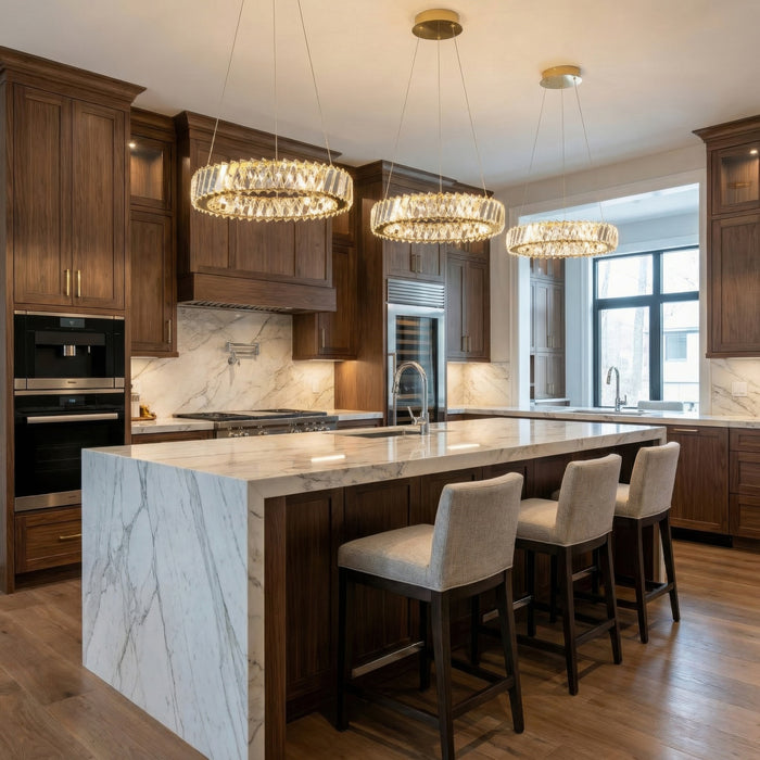 Varaluz - 578C16SG - LED Pendant - Golden Ratio - Satin Gold