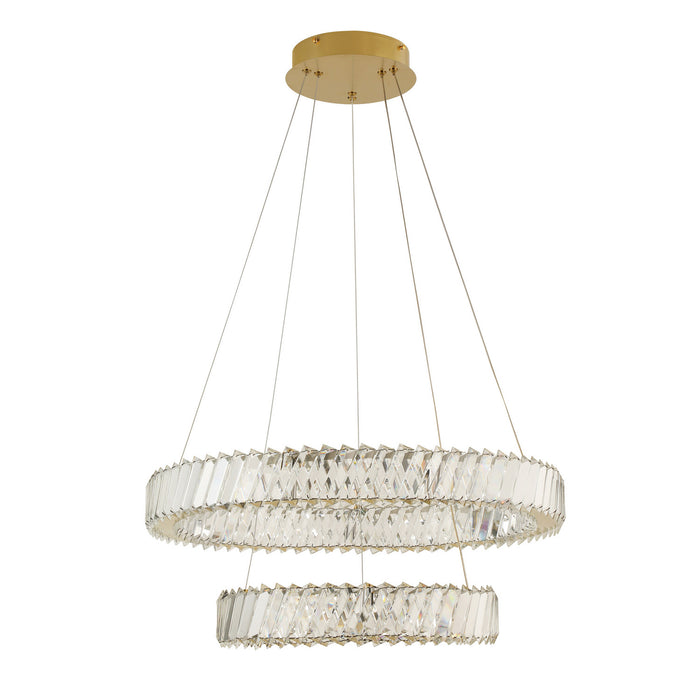 Varaluz - 578C24LSG - LED Pendant - Golden Ratio - Satin Gold