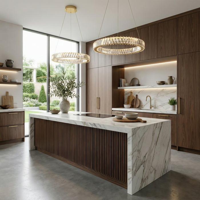 Varaluz - 578C24SG - LED Pendant - Golden Ratio - Satin Gold