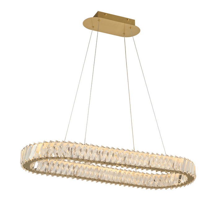 Varaluz - 578N33SG - LED Pendant - Golden Ratio - Satin Gold