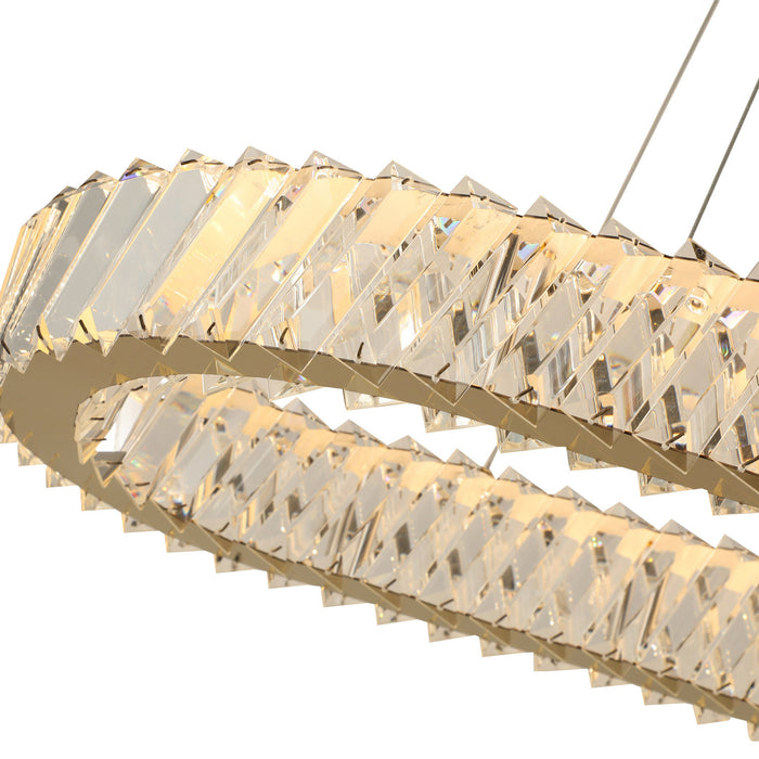 Varaluz - 578N33SG - LED Pendant - Golden Ratio - Satin Gold