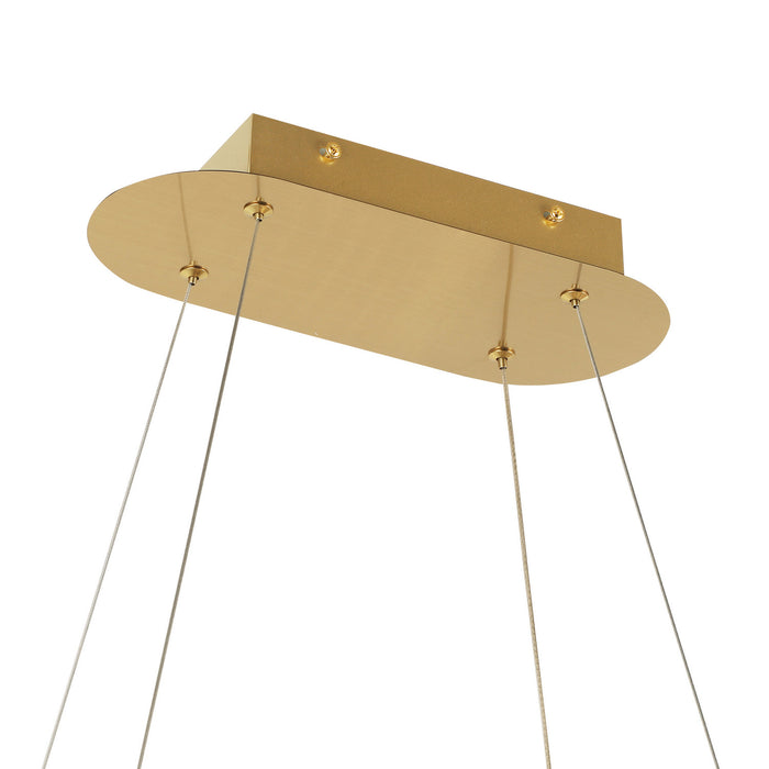 Varaluz - 578N33SG - LED Pendant - Golden Ratio - Satin Gold