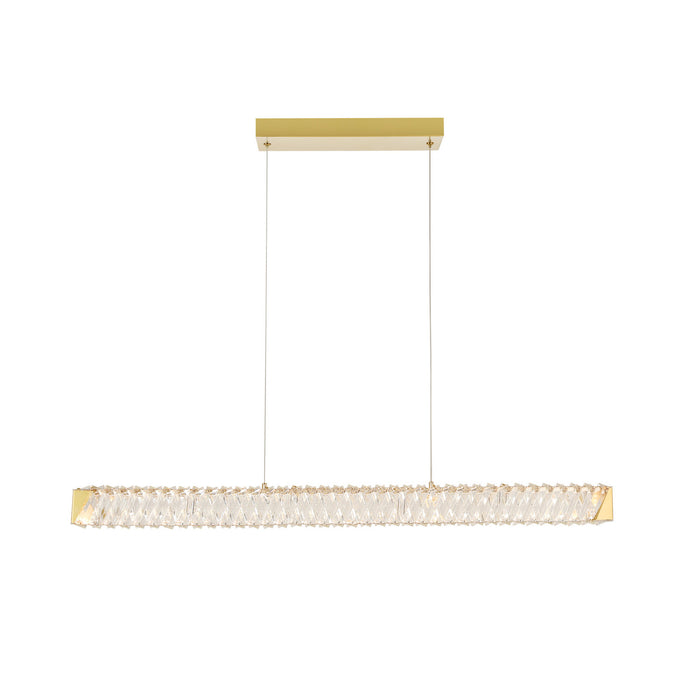 Varaluz - 578N37SG - LED Pendant - Golden Ratio - Satin Gold