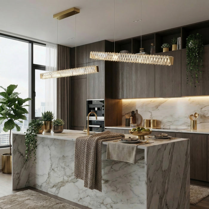 Varaluz - 578N37SG - LED Pendant - Golden Ratio - Satin Gold