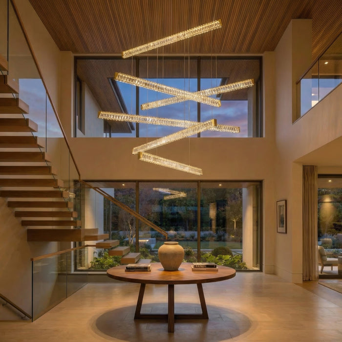 Varaluz - 578N37SG - LED Pendant - Golden Ratio - Satin Gold