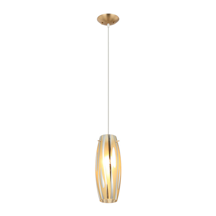 Varaluz - AC1070SG - One Light Pendant - Chroman Empire - Satin Gold