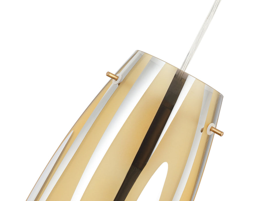 Varaluz - AC1070SG - One Light Pendant - Chroman Empire - Satin Gold