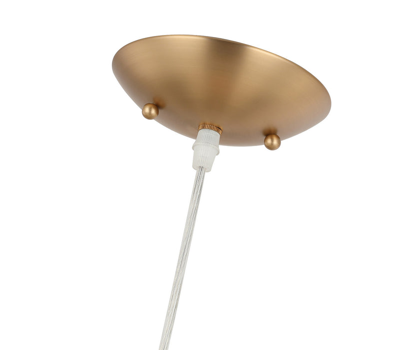 Varaluz - AC1070SG - One Light Pendant - Chroman Empire - Satin Gold