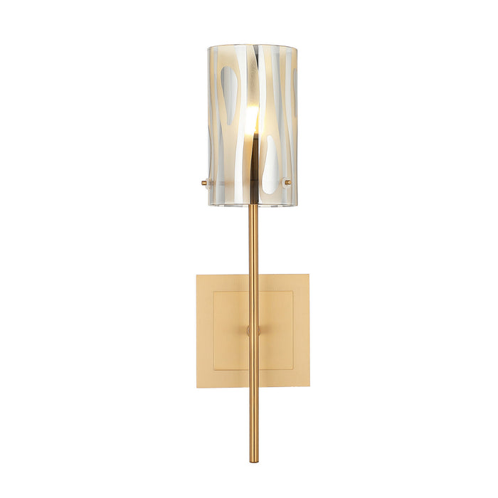 Varaluz - AC1071SG - One Light Wall Sconce - Chroman Empire - Satin Gold