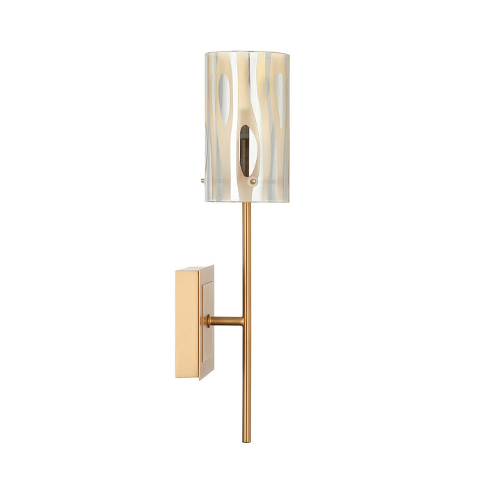 Varaluz - AC1071SG - One Light Wall Sconce - Chroman Empire - Satin Gold