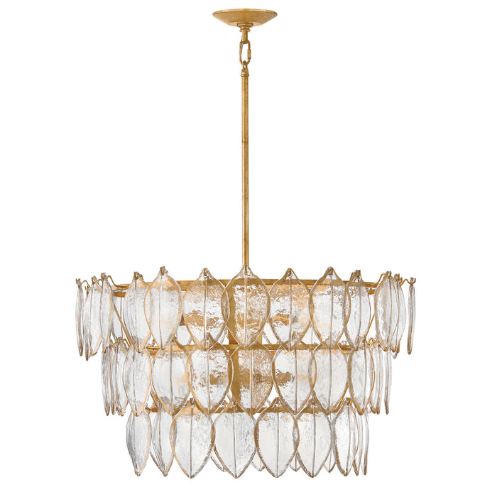 Fredrick Ramond - FR32604DA - LED Chandelier - Amira - Distressed Brass