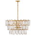 Fredrick Ramond - FR32604DA - LED Chandelier - Amira - Distressed Brass