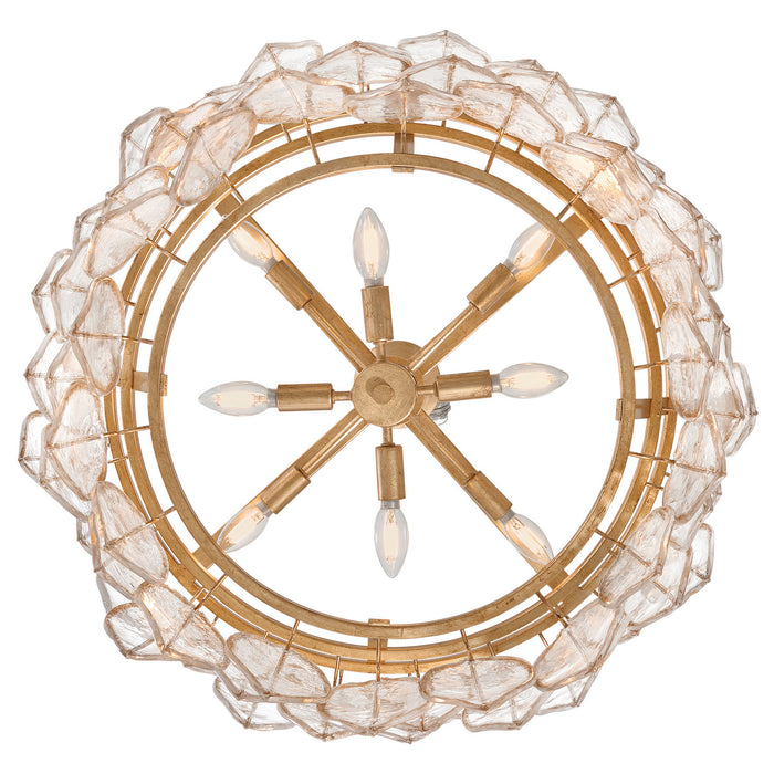 Fredrick Ramond - FR32604DA - LED Chandelier - Amira - Distressed Brass