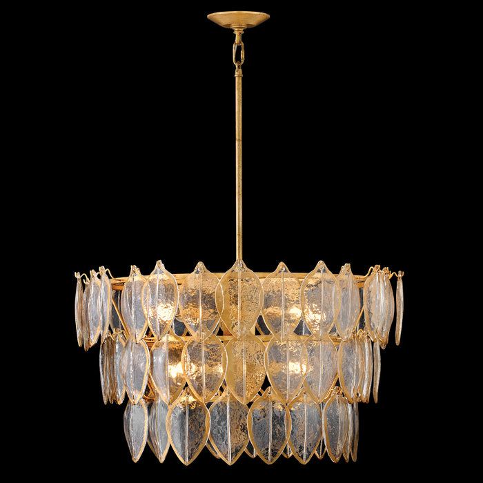 Fredrick Ramond - FR32604DA - LED Chandelier - Amira - Distressed Brass