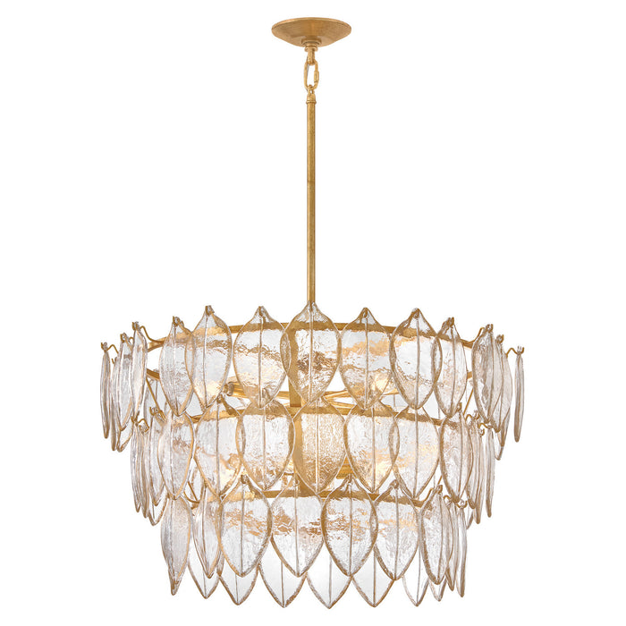 Fredrick Ramond - FR32604DA - LED Chandelier - Amira - Distressed Brass