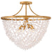 Fredrick Ramond - FR41591DA - LED Semi-Flush Mount - Myra - Distressed Brass