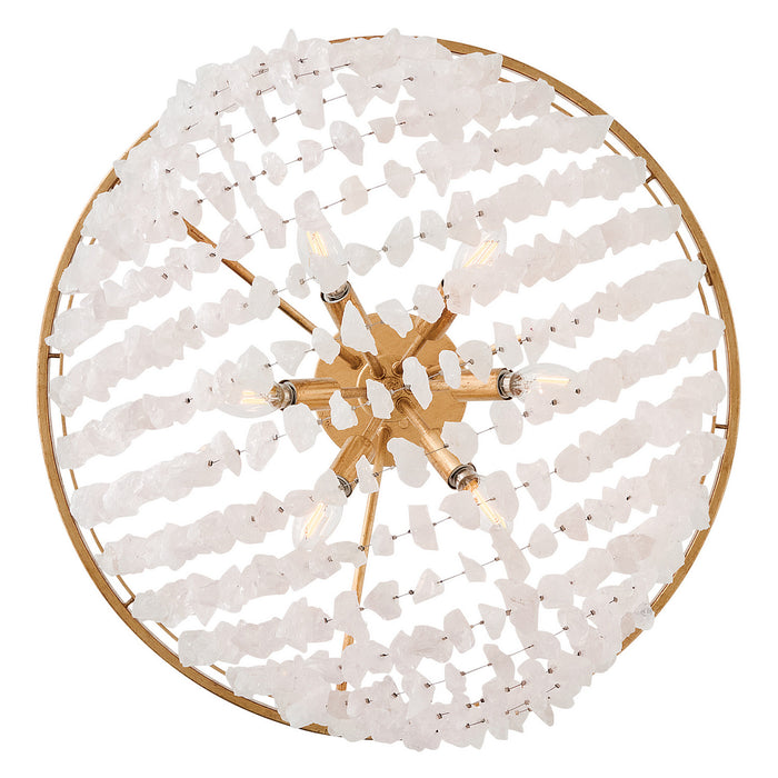 Fredrick Ramond - FR41591DA - LED Semi-Flush Mount - Myra - Distressed Brass
