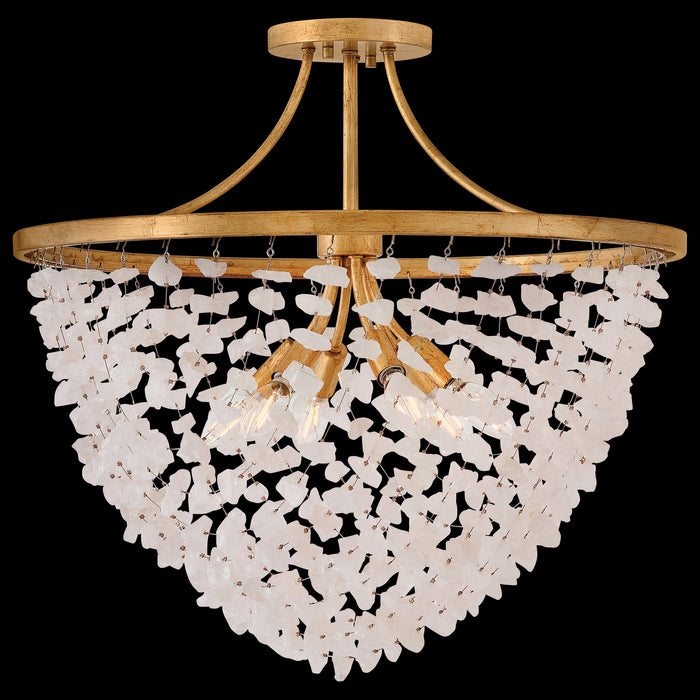 Fredrick Ramond - FR41591DA - LED Semi-Flush Mount - Myra - Distressed Brass