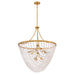 Fredrick Ramond - FR41595DA - LED Chandelier - Myra - Distressed Brass
