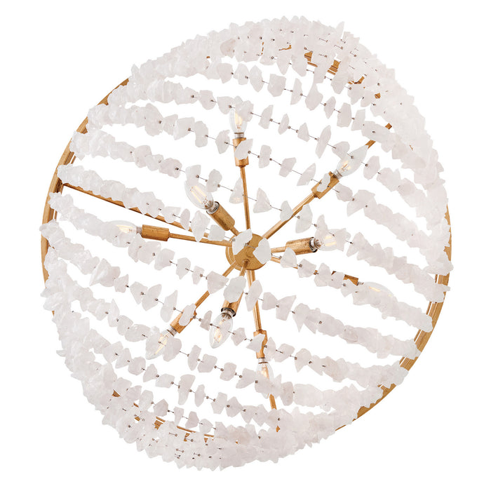 Fredrick Ramond - FR41595DA - LED Chandelier - Myra - Distressed Brass