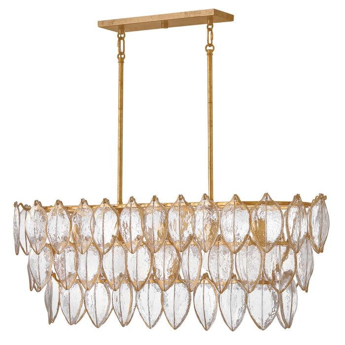 Fredrick Ramond - FR32605DA - LED Linear Pendant - Amira - Distressed Brass