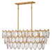 Fredrick Ramond - FR32605DA - LED Linear Pendant - Amira - Distressed Brass