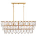 Fredrick Ramond - FR32605DA - LED Linear Pendant - Amira - Distressed Brass