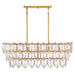 Fredrick Ramond - FR32605DA - LED Linear Pendant - Amira - Distressed Brass