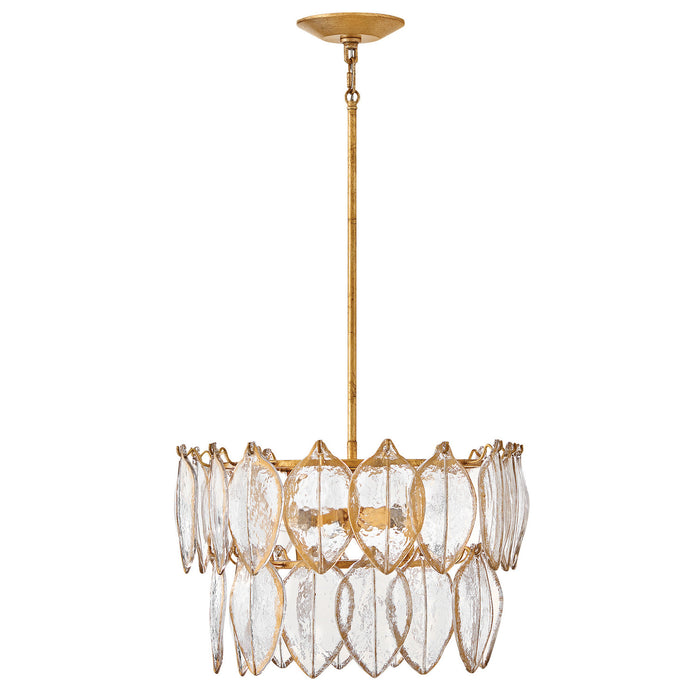 Fredrick Ramond - FR32603DA - LED Convertible Semi Flush - Amira - Distressed Brass