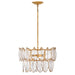 Fredrick Ramond - FR32603DA - LED Convertible Semi Flush - Amira - Distressed Brass