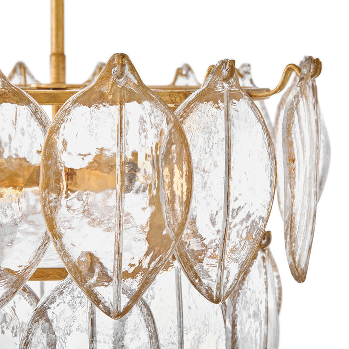 Fredrick Ramond - FR32603DA - LED Convertible Semi Flush - Amira - Distressed Brass