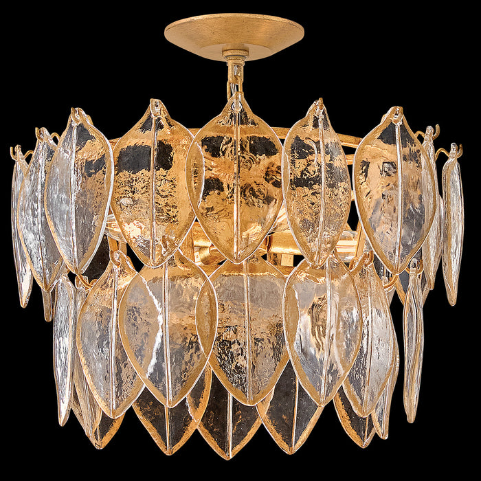 Fredrick Ramond - FR32603DA - LED Convertible Semi Flush - Amira - Distressed Brass
