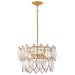 Fredrick Ramond - FR32603DA - LED Convertible Semi Flush - Amira - Distressed Brass