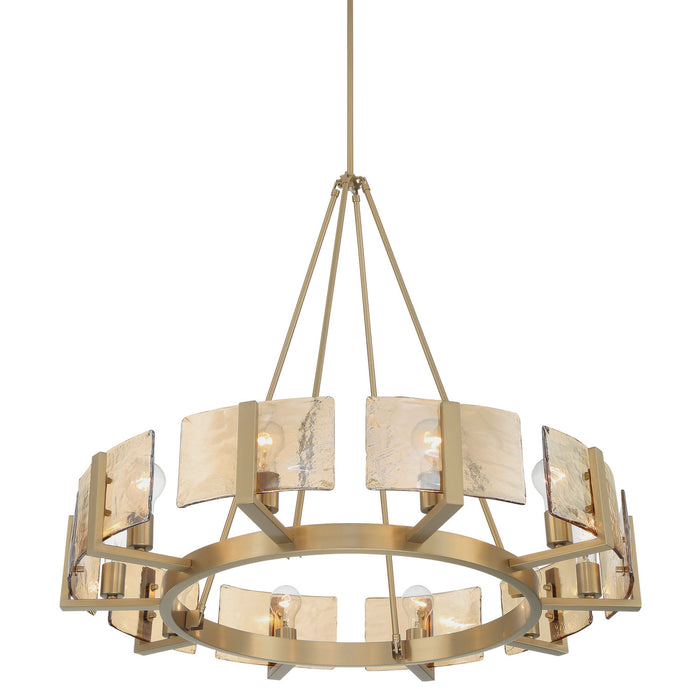 Golden - 3164-10 BCB-AWG - Ten Light Chandelier - Aenon - Brushed Champagne Brass
