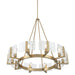 Golden - 3164-10 BCB-HWG - Ten Light Chandelier - Aenon - Brushed Champagne Brass