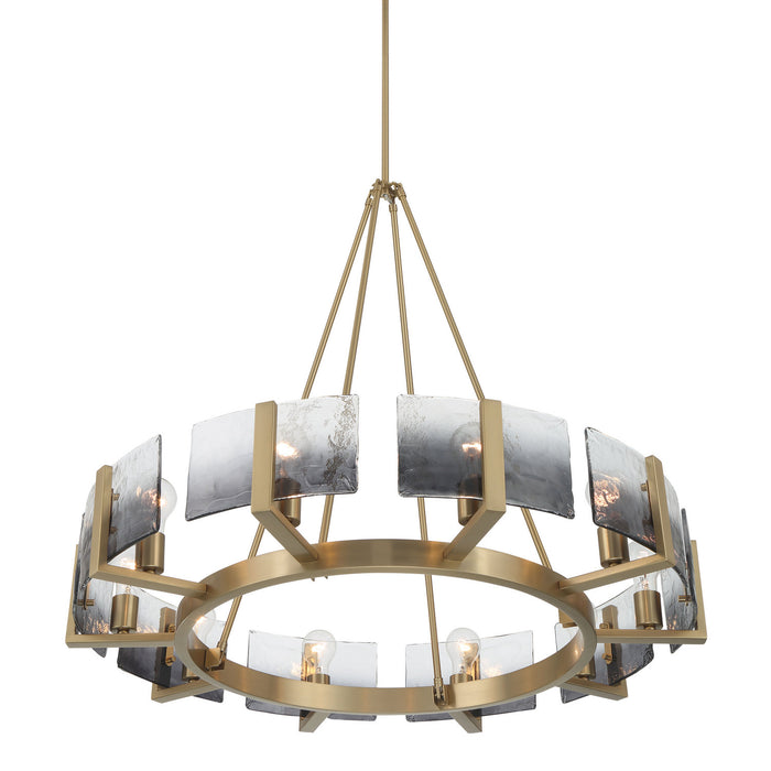 Golden - 3164-10 BCB-SWG - Ten Light Chandelier - Aenon - Brushed Champagne Brass