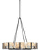 Golden - 3164-10 BLK-AWG - Ten Light Chandelier - Aenon - Matte Black