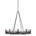 Golden - 3164-10 BLK-SWG - Ten Light Chandelier - Aenon - Matte Black