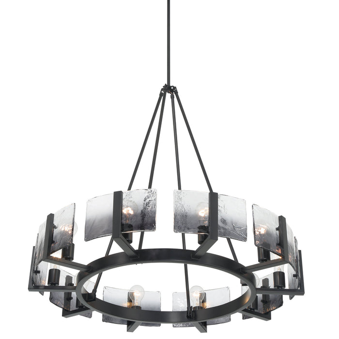 Golden - 3164-10 BLK-SWG - Ten Light Chandelier - Aenon - Matte Black