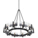 Golden - 3164-10 BLK-SWG - Ten Light Chandelier - Aenon - Matte Black