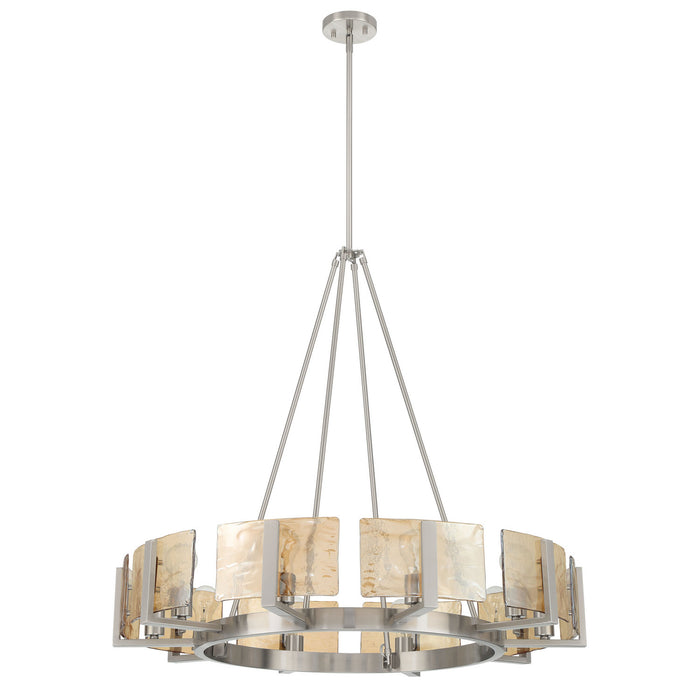 Golden - 3164-10 PW-AWG - Ten Light Chandelier - Aenon - Pewter