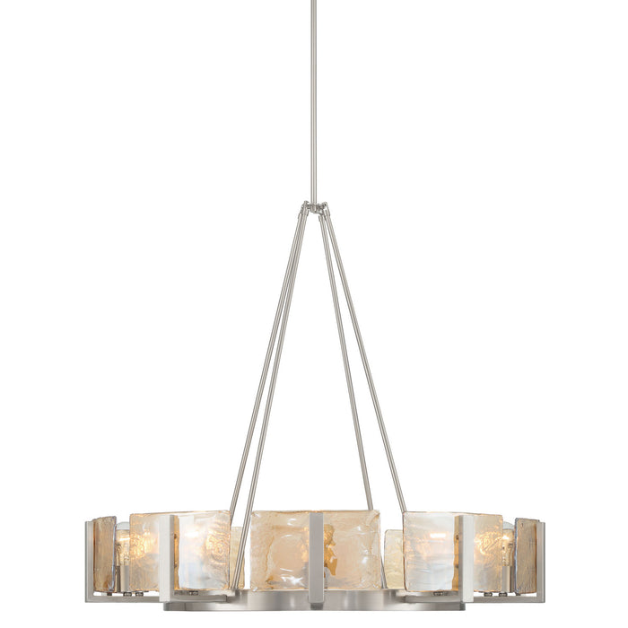 Golden - 3164-10 PW-AWG - Ten Light Chandelier - Aenon - Pewter