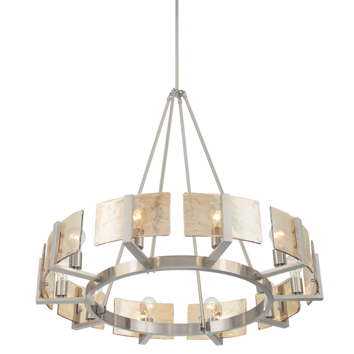 Golden - 3164-10 PW-AWG - Ten Light Chandelier - Aenon - Pewter
